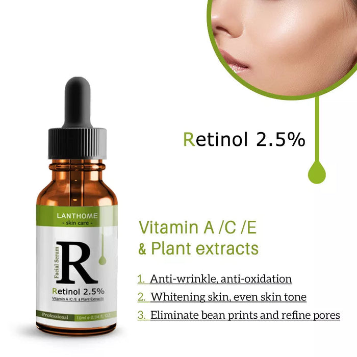 Retinol Serum Anti Wrinkle Fade Dark Spots Vitamin C Facial Serum Whiten Face Skincare Essence Skin Care Products