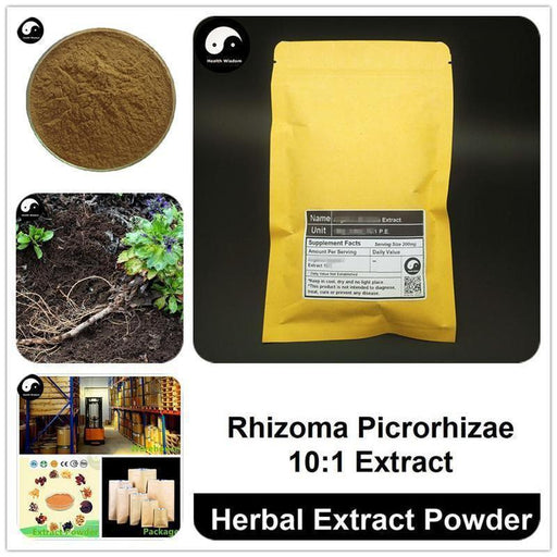 Rhizoma Picrorhizae Extract Powder, Figwortflower Picrorhiza P.E. 10:1, Hu Huang Lian