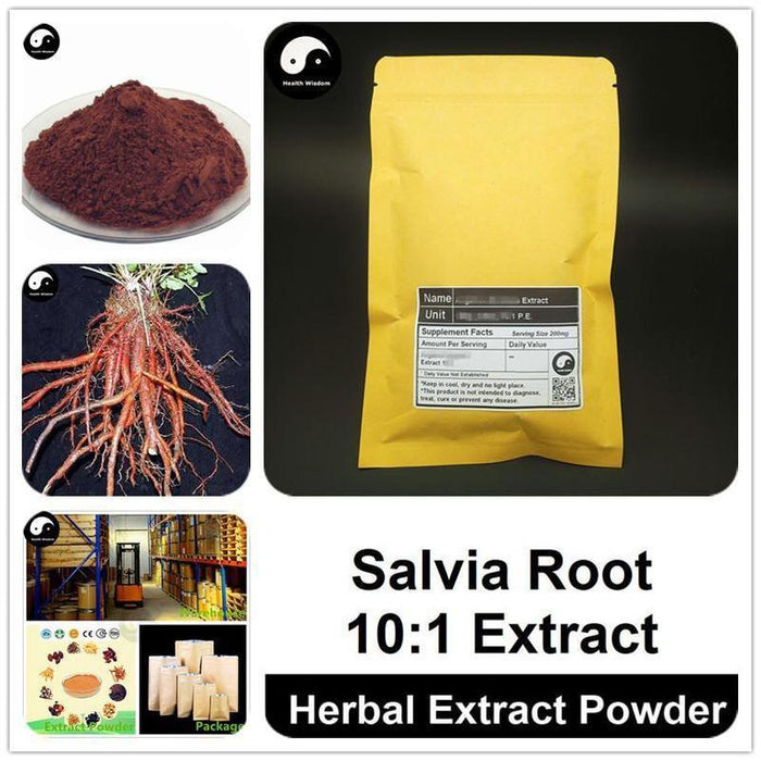 Salvia Root Extract Powder 10:1, Salvia Miltiorrhiza P.E., Dan Shen-Health Wisdom™