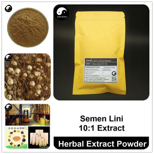 Semen Lini Extract Powder, Linum Usitatissimum P.E. 10:1, Hu Ma Ren