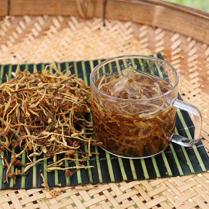 Shan Yin Hua 山銀花, Flos Lonicera Hypoglauca, Wild Honeysuckle Flower Tea