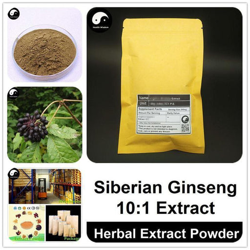 Siberian Ginseng Extract Powder 10:1, Acanthopanax Senticosus P.E., Ci Wu Jia-Health Wisdom™