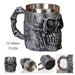 Silver Skull Dragon Resin Stainless Steel Beer Mug 450ml Coffee Cup Retro Tankard Creative Viking Tea Mug Pub Bar Decoration
