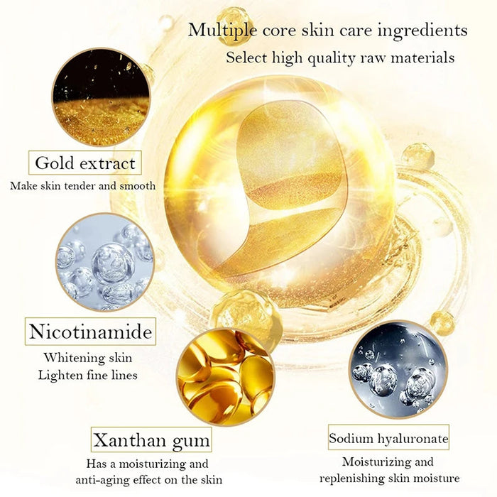 Skin Care Crystal Eye Patches Fade Dark Circles Gold Collagen Eye Mask Keep Moisturizing Firming Skin Anti Aging Wrinkle-Health Wisdom™