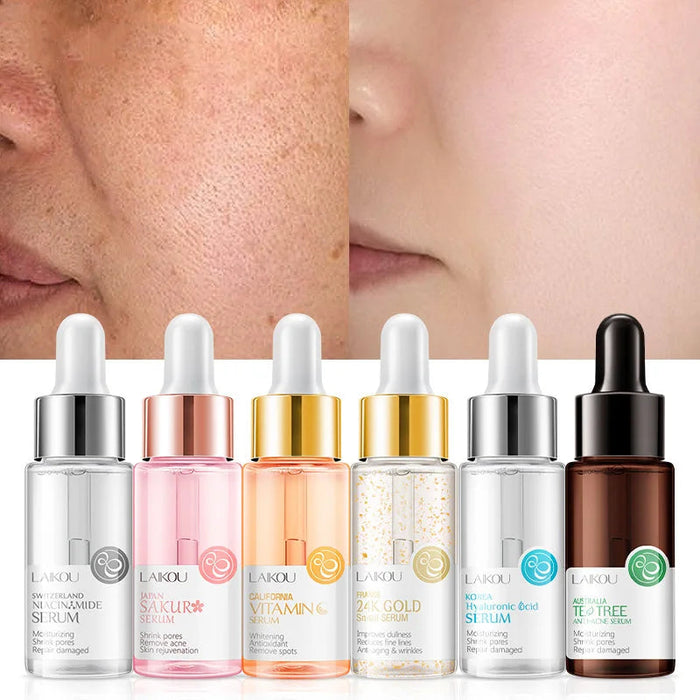 Skin Care Products Sakura 24K Gold Snail Niacinamide Serum Skin Care Moisturize Anti Wrinkle Remove Spots Acne Korean Cosmetics