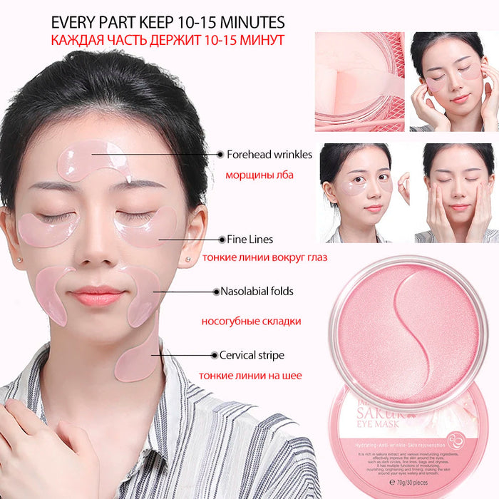 Skincare Product Sakura Set Whitening Cream 24k Serum Skin Care Kit Face Mask Facial Products Kit Face Care Women Beauty Health-Health Wisdom™
