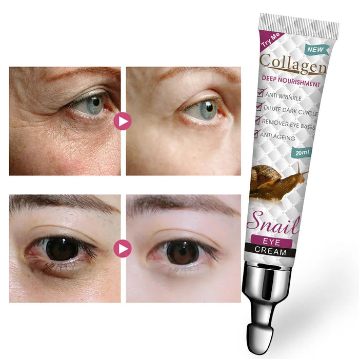 Snail Collagen Eye Cream Anti-wrinkle Moisturizing Anti Dark Circles Remove Eye Bags skincare Eyes Creams Skin Care for Eyes-Health Wisdom™