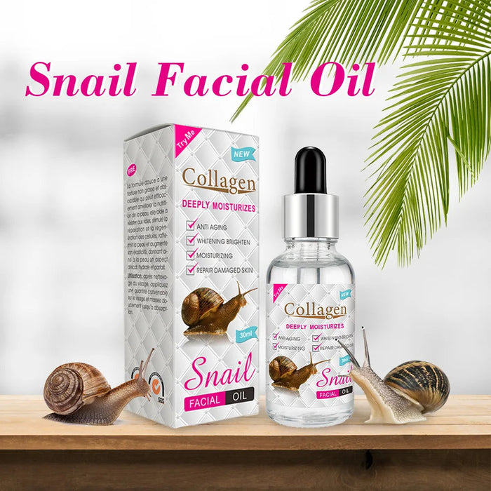 Snail Collagen Face Essential Oil Anti Aging Whitening Moisturizing Face Serum Liquid Facial Massage Cream Skin Care Cosmetics-Health Wisdom™