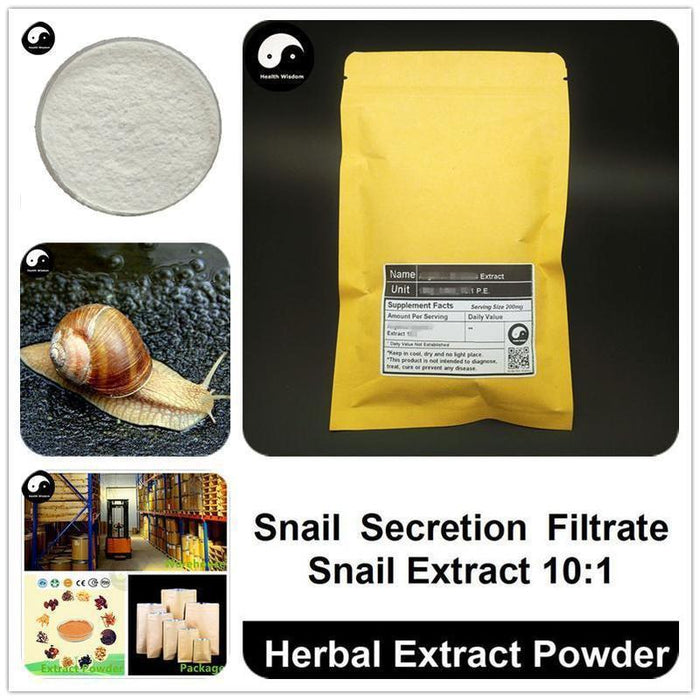 Snail Secretion Filtrate, Snail Extract 10:1, Wo Niu Nian Ye-Health Wisdom™