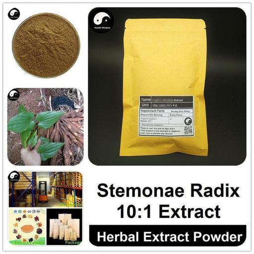 Stemonae Radix Extract Powder, Stemona Tuberose P.E. 10:1, Bai Bu-Health Wisdom™