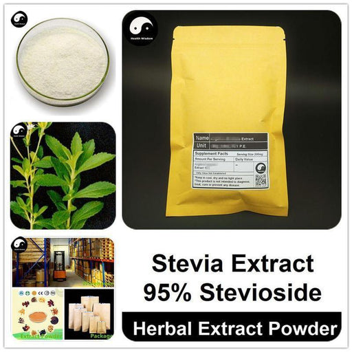 Stevia Extract Powder, Stevia Rebaudiana P.E., 95% Stevioside