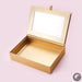 Storage Box Light Golden Cosmetics Box Laminated Paper Set for Women Makeup Accessories Tools Travel Beauty Boxes