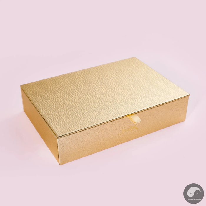 Storage Box Light Golden Cosmetics Box Laminated Paper Set for Women Makeup Accessories Tools Travel Beauty Boxes-Health Wisdom™