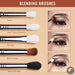 T131 set 19 pcs Makeup Brushes Set Cosmetic tools Beauty Make up Brush Eyeliner Concealer Lip Pencil Black-Health Wisdom™