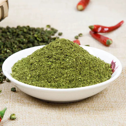 TCM Herbs Powder Spice Qing Hua Jiao 青花椒, Pericarpium Zanthoxyli, Green Pricklyash Peel, Chuan Jiao, Shu Jiao-Health Wisdom™