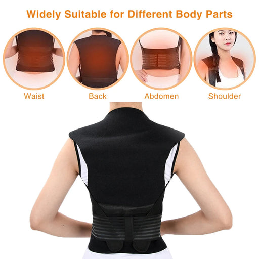 Tourmaline Magnetic Therapy Self-heating Vest Waist Back Shoulder Posture Corrector Spine Lumbar Brace Support Belt Pain Relief-Health Wisdom™
