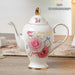 Vintage Bone China Tea Pot British Ceramic Teapot Europe Porcelain Coffee Pot Cafe Drinkware Advanced Teaware