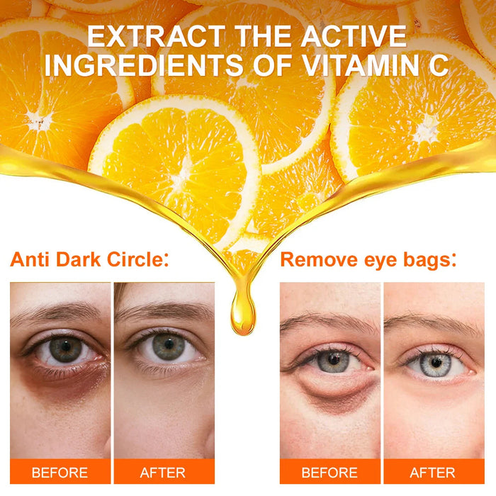 Vitamin C Eye Cream Anti Dark Circles Removal Eye Bags Puffiness Moisturizing Anti-Aging Firming Eyes Skin Care Prdoucts-Health Wisdom™