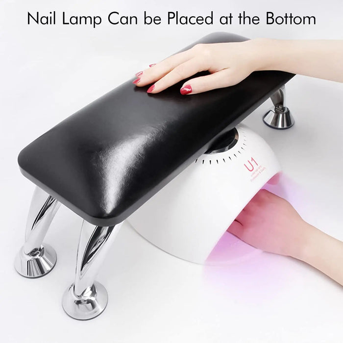White Black Genuine Leather Nail Hand Rest Pillow Manicure Table Hand Cushion Pillow Holder Arm Rests Nail Art Stand Manicure-Health Wisdom™