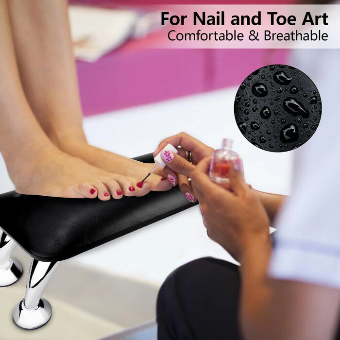 White Black Genuine Leather Nail Hand Rest Pillow Manicure Table Hand Cushion Pillow Holder Arm Rests Nail Art Stand Manicure
