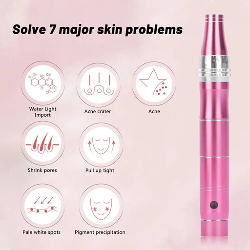 Wireless Derma Pen Micro Tiny Needles Stimulate Skin Tightening Reduce Skin Wrinkles Scar Stretch Marks Removal Beauty Device-Health Wisdom™
