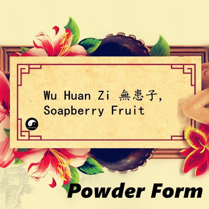 Wu Huan Zi 無患子, Pure Chinese Soapberry Fruit Powder, Fructus Sapindi Mukorossi, Sapindus-Health Wisdom™