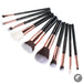 brushes 10pcs Make up Brush Natural-Synthetic Foundation Powder Contour Blush Eyeshadow Wing Liner Pearl Black-Health Wisdom™