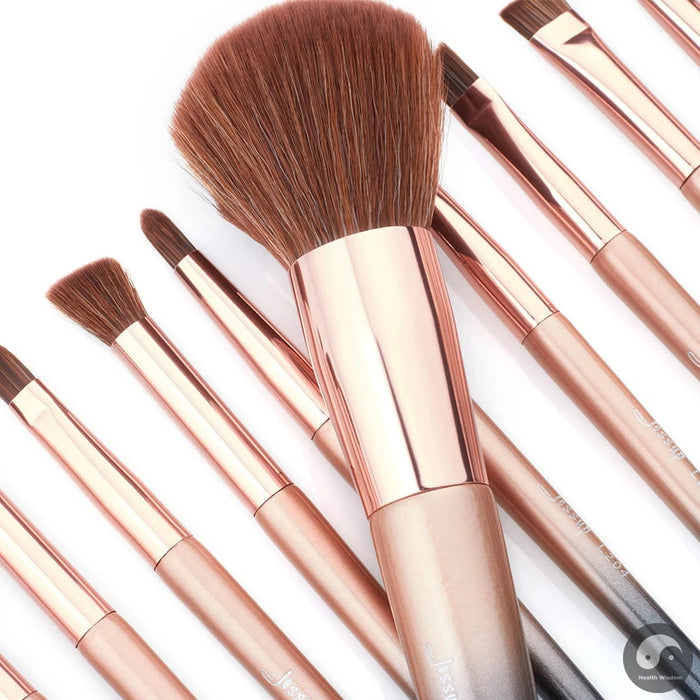 brushes 18pcs Makeup brushes set Powder Foundation Precision Blush Angled Contour Pencil Eyeshadow Eyeliner Eyebrow-Health Wisdom™
