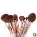 brushes 18pcs Makeup brushes set Powder Foundation Precision Blush Angled Contour Pencil Eyeshadow Eyeliner Eyebrow