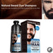 natural long lasting 200ml permanent beard dye shampoo for men beard dying removal white grey beard hair men beard dye shampoo